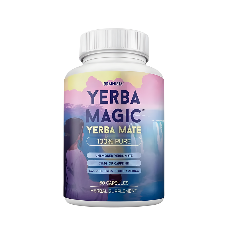 Frasco de Yerba Magic, yerba mate en cápsulas de Raíz Vita, 60 cápsulas